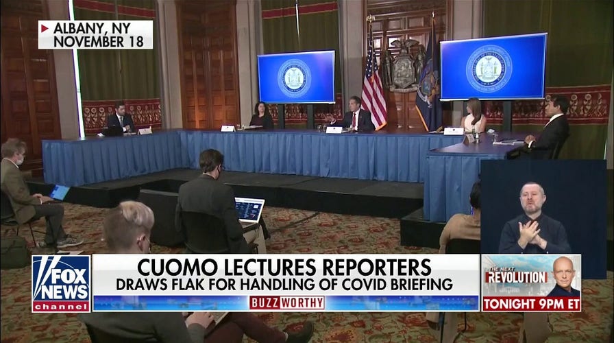 Cuomo lectures reporter