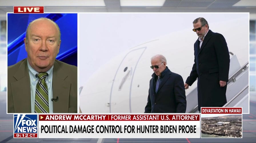 Andy McCarthy: DOJ’s handling of Hunter Biden case is ‘laughable’