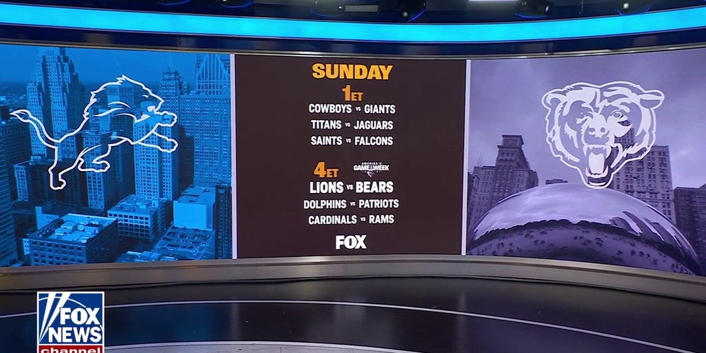 Lions to face the Bears Sunday on FOX