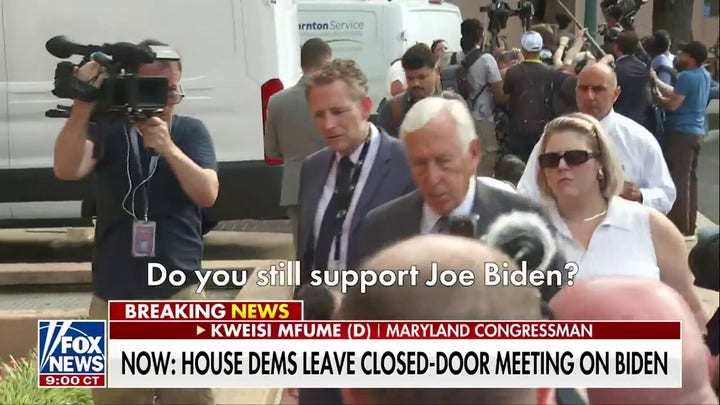 House Democrats hold closed-door meeting on Biden