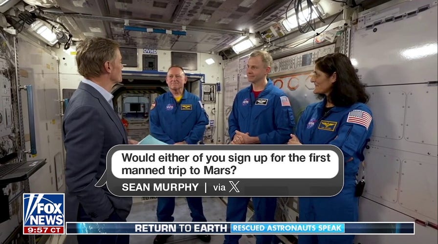 Rescued astronauts answer Americans' questions: 'Would you sign up for a trip to Mars?'
