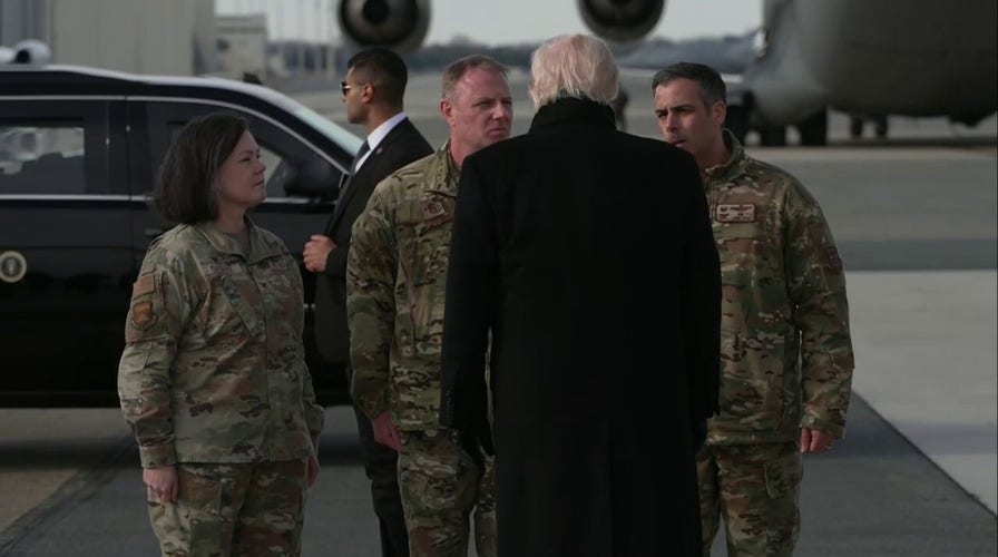 Trump arrives for dignified transportation for US troops killed successful Syria