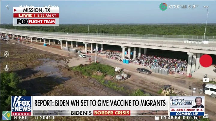 FOX Flight Team footage shows massive influx of illegal immigrants in Texas