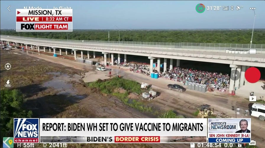 FOX Flight Team footage shows massive influx of illegal immigrants in Texas