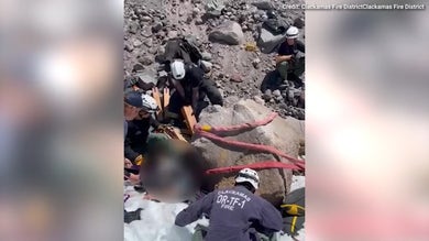 Climber rescued after being pinned under 16K-pound boulder