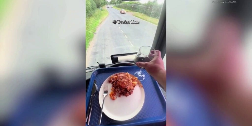 Trucker cooks up lasagna on his dashboard: 'It turned out OK'