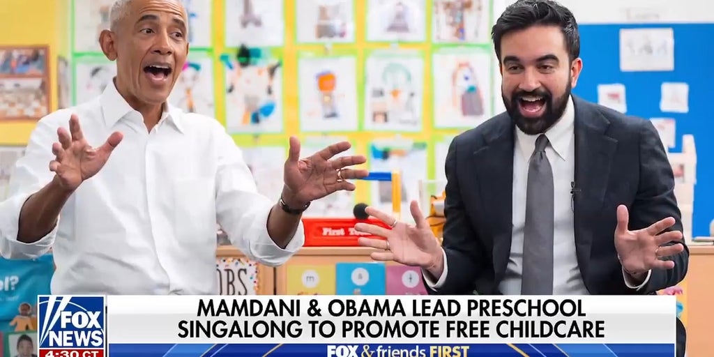 Mamdani, Obama lead preschool singalong to promote free childcare