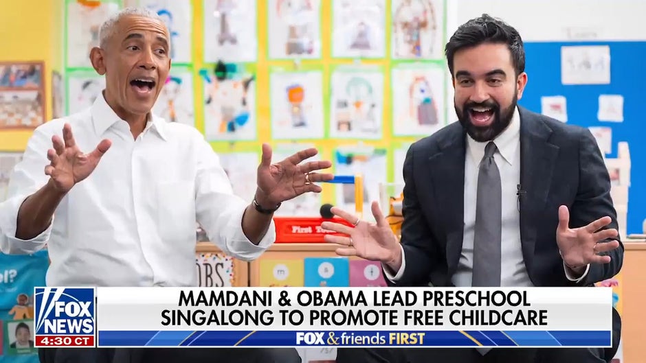 Mamdani, Obama lead preschool singalong to promote free childcare