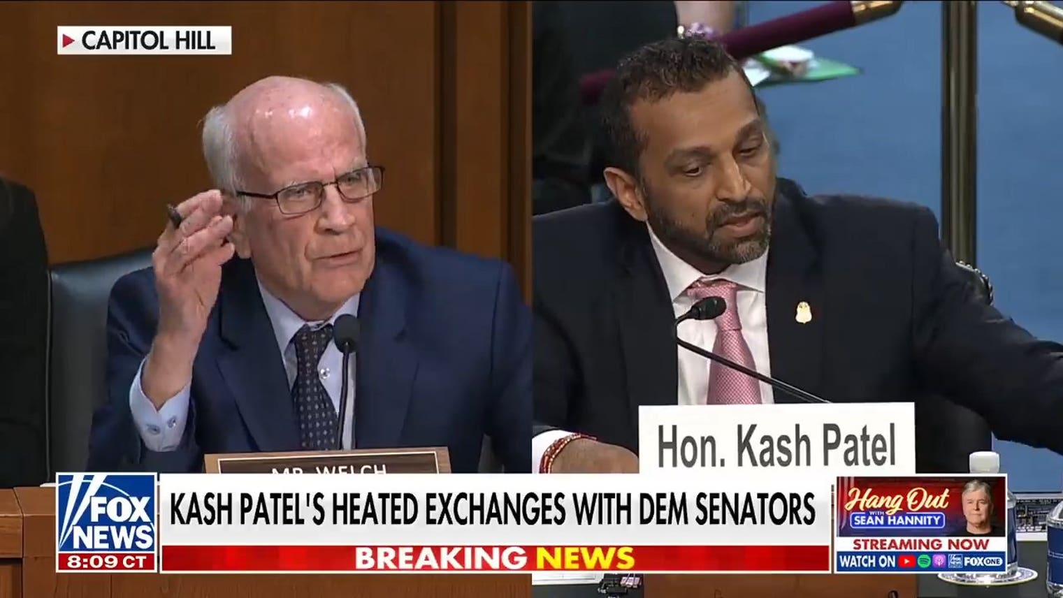 Kash Patel blames his Senate grilling on Democrats’ ‘radical lunacy’
