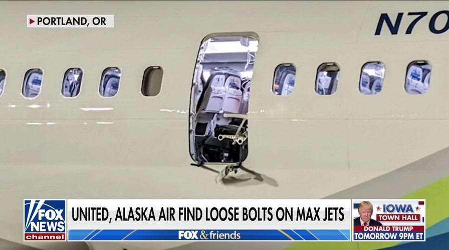 United, Alaska Airlines find loose bolts on some jets after Boeing grounding