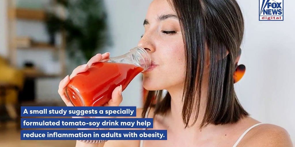Tomato-soy beverage shows promise in lowering chronic inflammation in small study