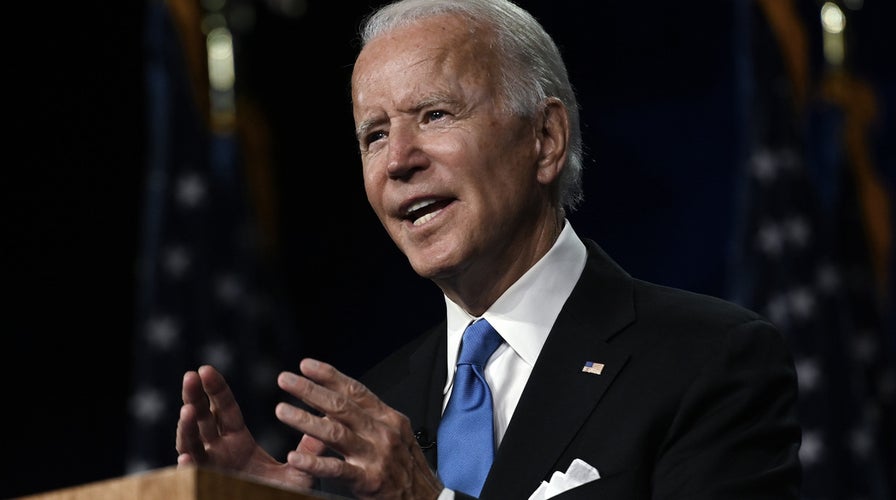 President Joe Biden delivers remarks at a virtual fundraising reception for the Democratic National Committee