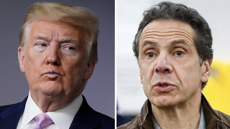 Trump taunts Cuomo on Twitter amid debate over who has authority reopen states