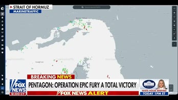 Maritime traffic moving through Strait of Hormuz