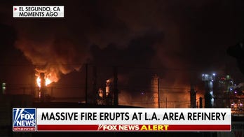 Fire at Chevron refinery sends flames shooting into Los Angeles County sky