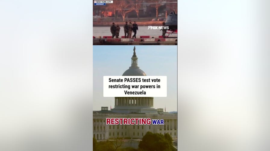 Senate passes test vote to restrict war powers in Venezuela