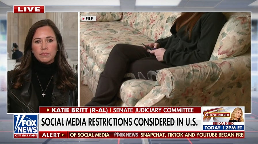 Sen. Britt lauds Australia for ban on children’s social media use