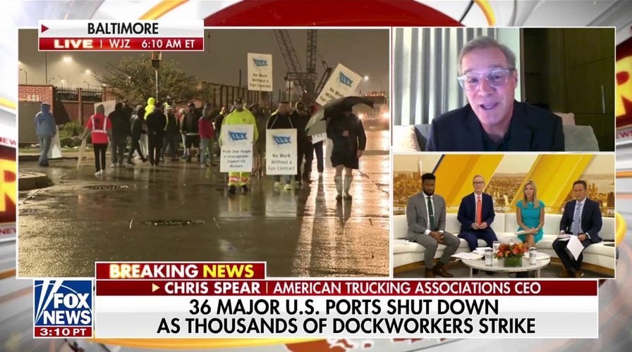Thousands of dockworkers strike shutting down 36 major US ports
