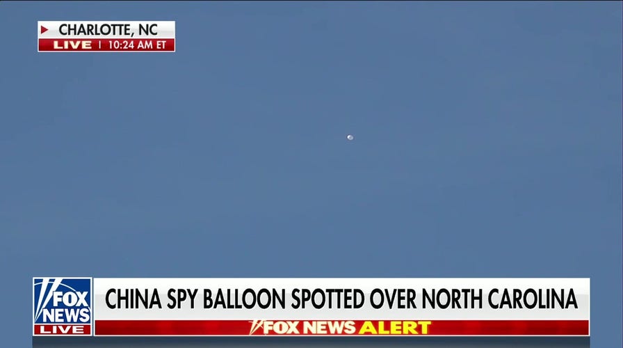 Chinese spy balloon spotted over North Carolina