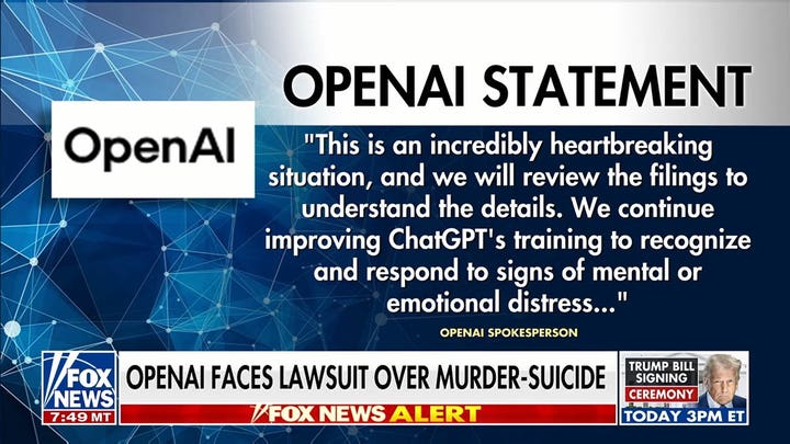 OpenAI una demanda por un caso de asesinato-suicidio relacionado con ChatGPT