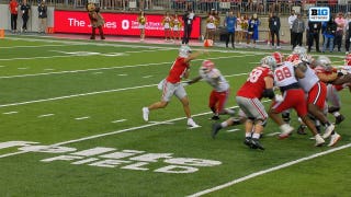 Julian Sayin links up with Nate Roberts for 68-yard TD, extending Ohio State's lead over Maryland