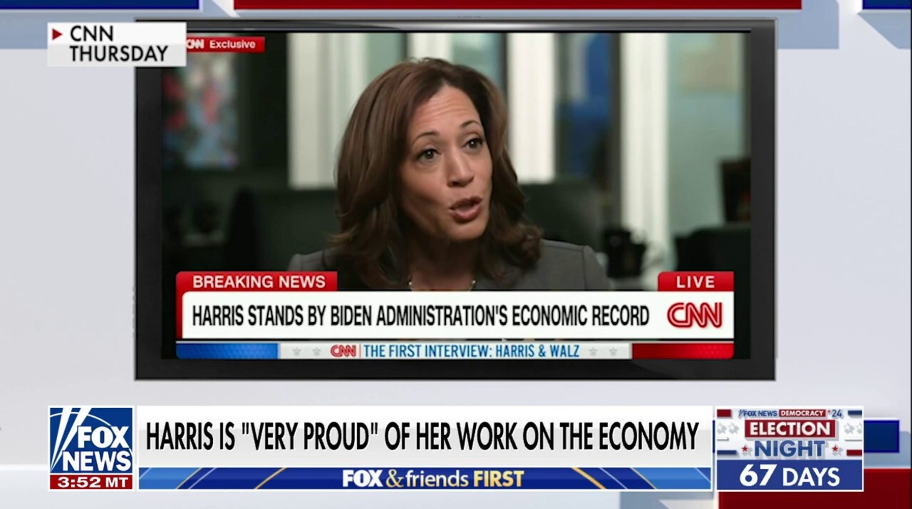 Kamala Harris Defends Biden's Mental Acuity, Dodges Endorsement Question