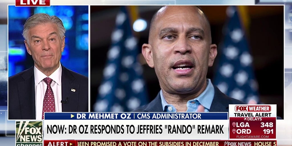 Dr Oz urges bipartisan healthcare efforts after Rep Jeffries calls him a ‘joke’