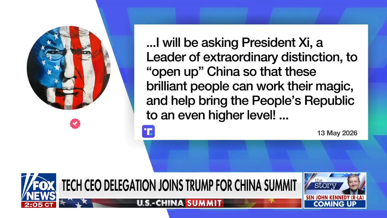 Trump to press Xi to ‘open up’ China as tech CEOs join key summit