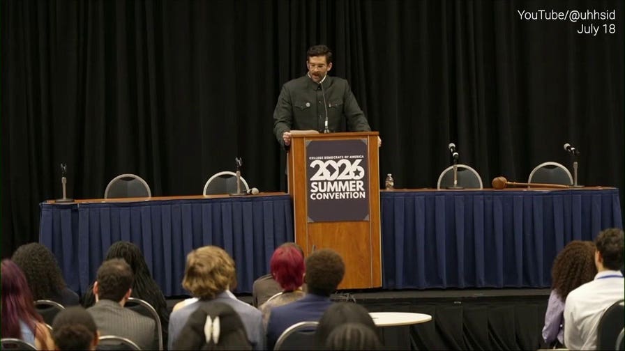 Hasan Piker says 'no more' to moderate Democrats in speech while wearing Mao Zedong-style suit