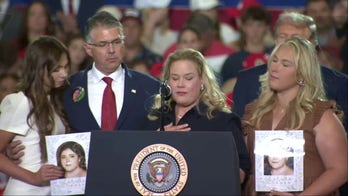 Angel mom joins Trump onstage in New York, says her daughter's 'life was stolen'