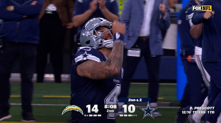 Dak Prescott finds George Pickens for 38-yard TD, giving Cowboys lead over Chargers | NFL Highlights
