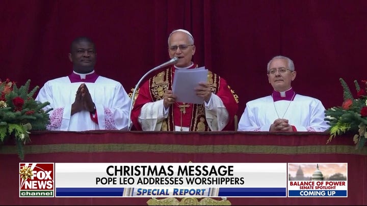 Pope Leo XIV calls for global compassion and peace in first Christmas Day address