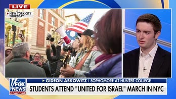 Students hold pro-Israel march in New York City