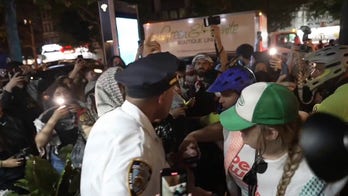 Protesters clash with police after storm Harris rally afterparty 