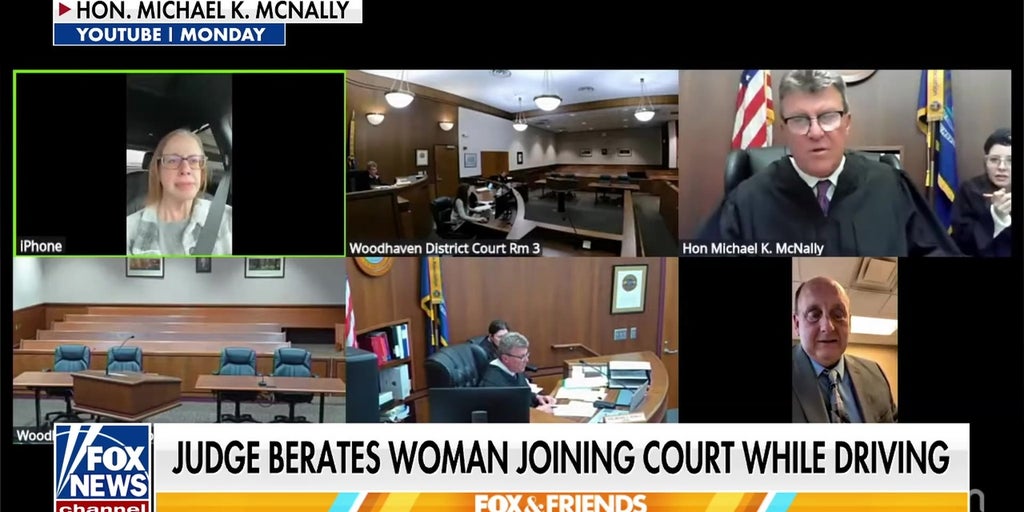 Judge berates woman for joining court while driving