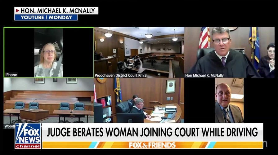 Judge berates woman for joining court while driving