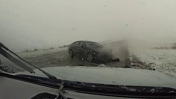 Iowa deputy's dashcam video captures wrong-way driver's violent head-on crash