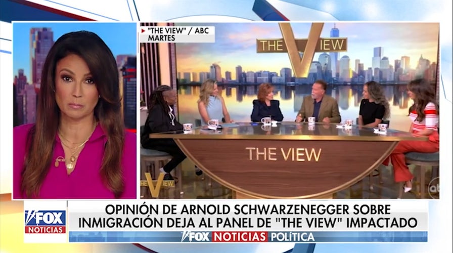 Schwarzenegger desafía la narrativa de "The View" sobre la inmigración.