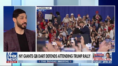 Trump praises New York Giants quarterback after rally backlash