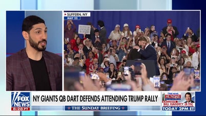 Trump praises New York Giants quarterback after rally backlash