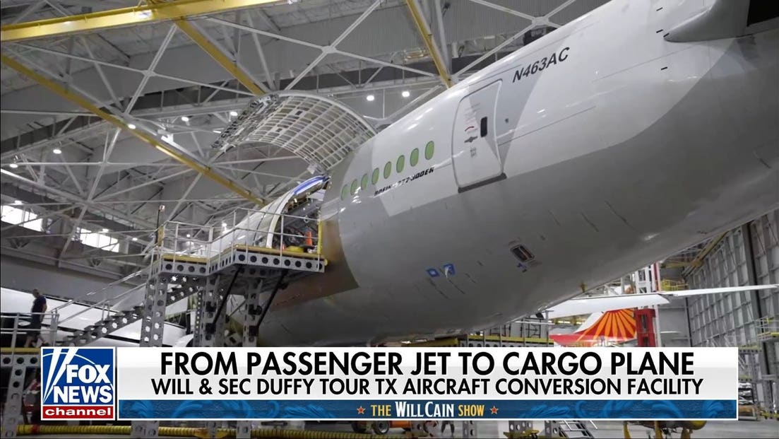 Texas aircraft conversion facility turns passenger jets into cargo planes