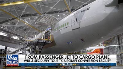 Texas aircraft conversion facility turns passenger jets into cargo planes