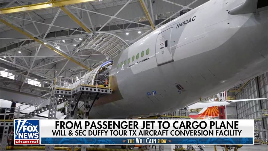 Texas aircraft conversion facility turns passenger jets into cargo planes