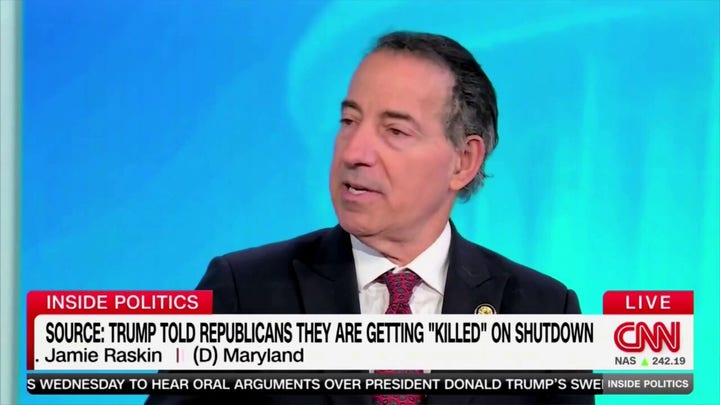 Rep. Jamie Raskin doesn't answer whether he supports eliminating the filibuster under President Trump