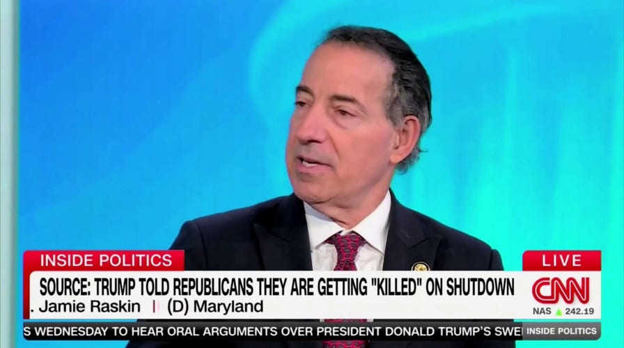 Rep. Jamie Raskin doesn't answer whether he supports eliminating the filibuster under Trump