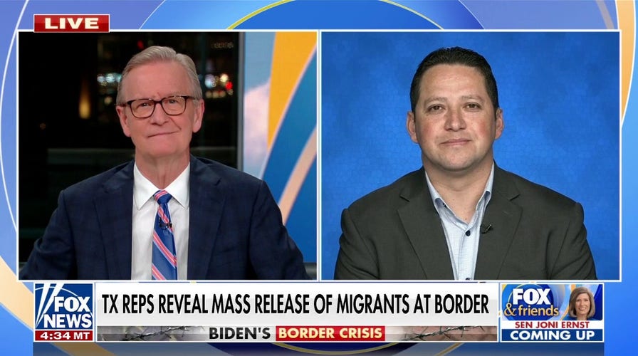 Rep. Tony Gonzales reveals photos of mass release of migrants into US