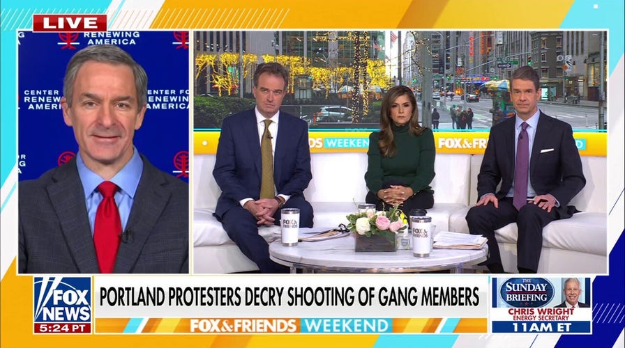 Portland protests erupt aft  DHS links shooting suspects to Tren de Aragua