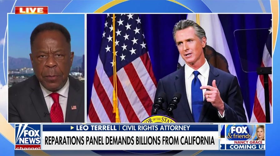 Leo Terrell blasts CA panel calling for reparations: 'Pandering to the highest degree'