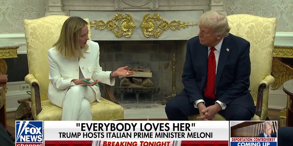 Talking tariffs: Trump touts trade negotiations as he meets with Italian prime minister