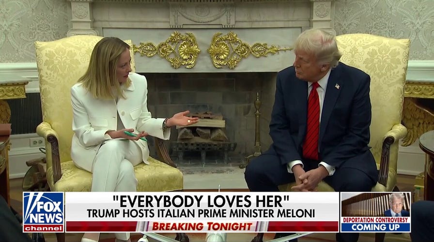 Talking tariffs: Trump touts trade negotiations as he meets with Italian prime minister